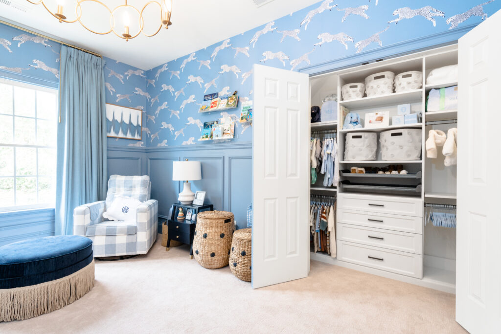 Image of custom nursery closet design