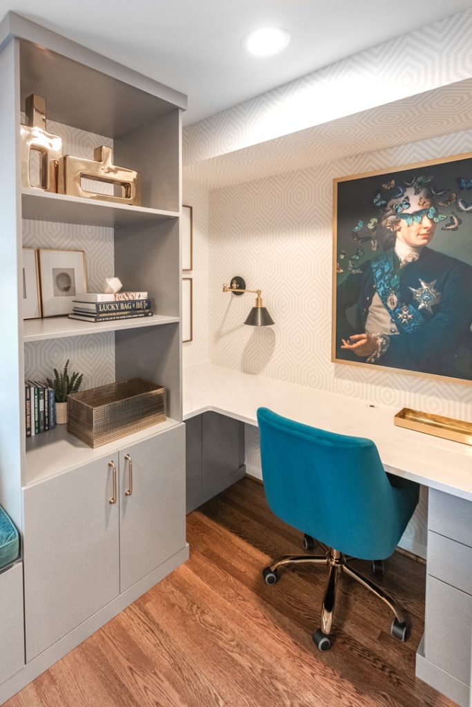 Image of home office with closet space.