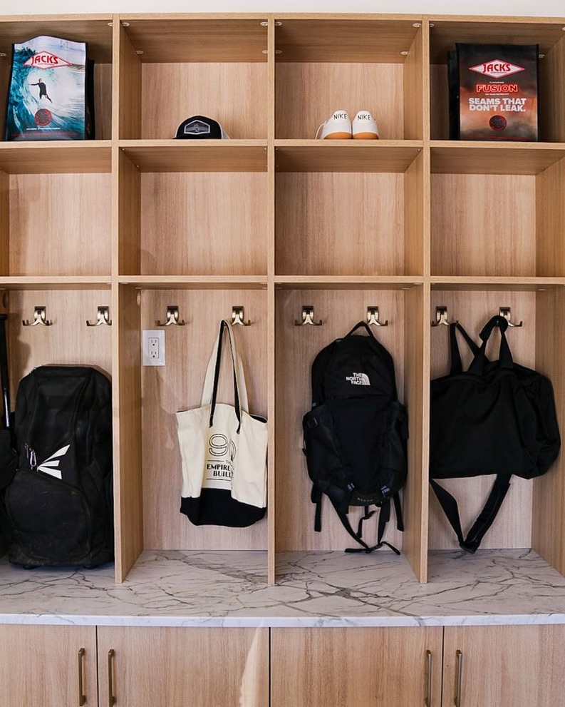 Picture of entry way storage solutions.