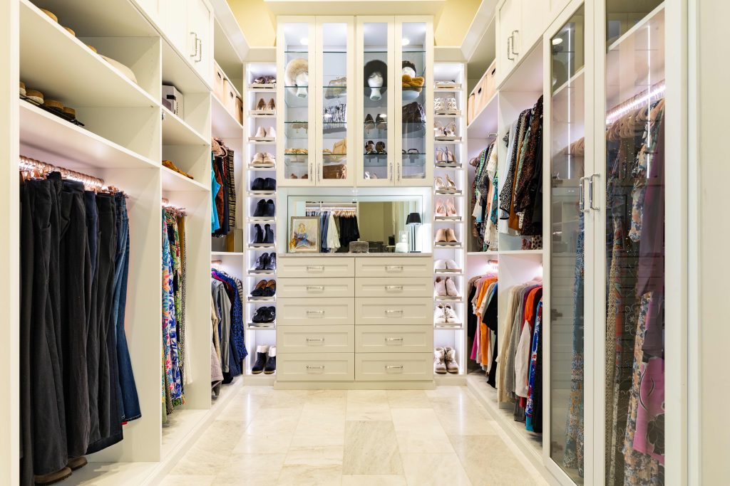 Types of closet design as seen in Newport Beach