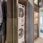 Image of closet laundry room set up