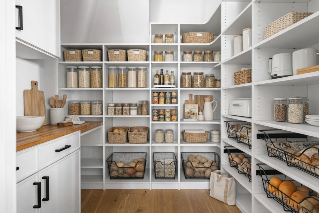Image of Irvine custom home storage.