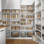 Image of Irvine custom home storage. with accessories for closets