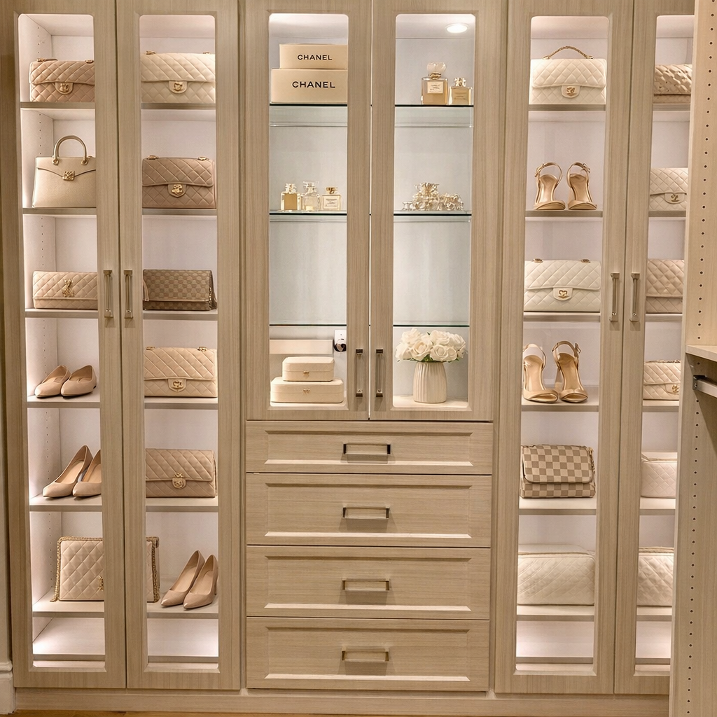 Image of gorgeous designer closet