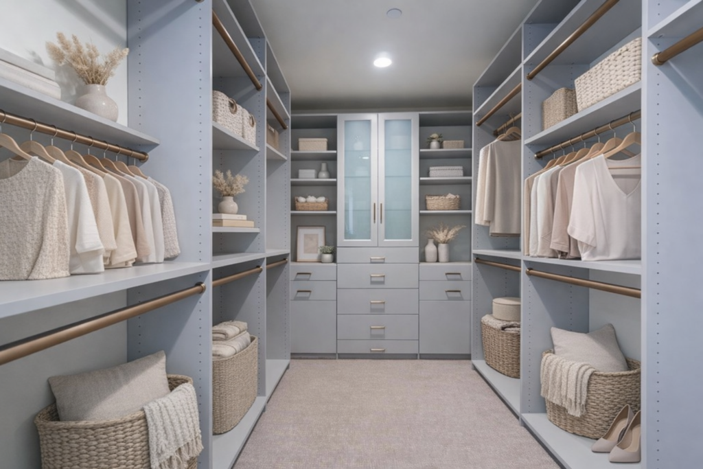 Image of custom closet install.