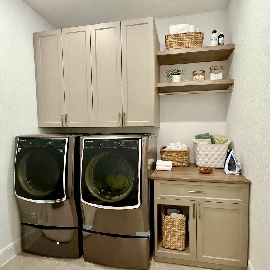 image of modern laundry room remodel
